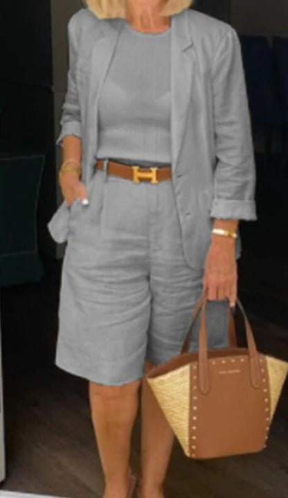 Women's Two-Piece Blazer Suit Set