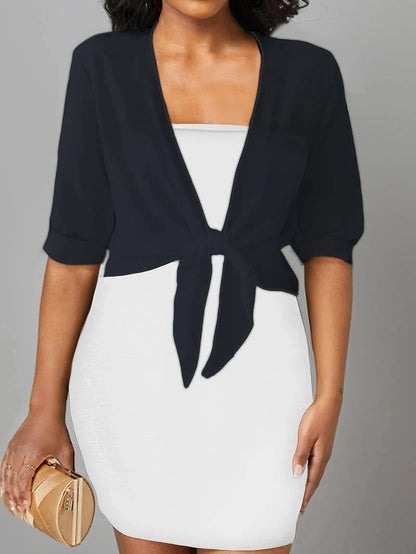 Women's Sheer Blouse 3/4 Sleeve