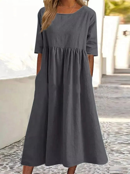 Women's Midi Casual Loose Fit Dress
