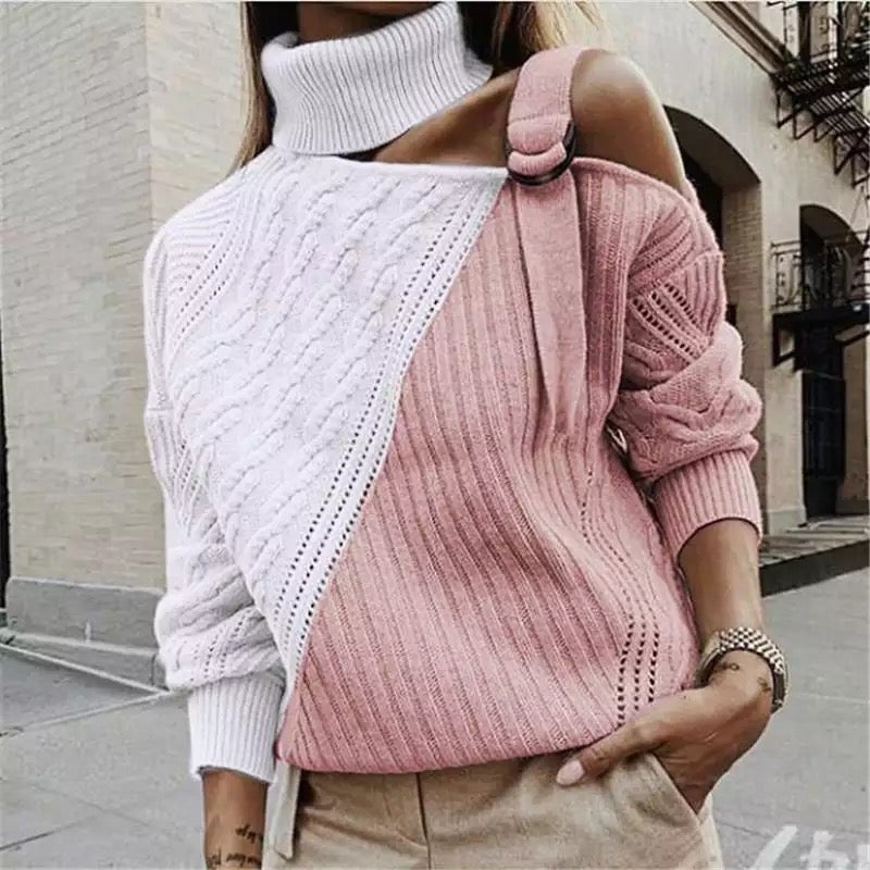 Turtleneck Short Sweater