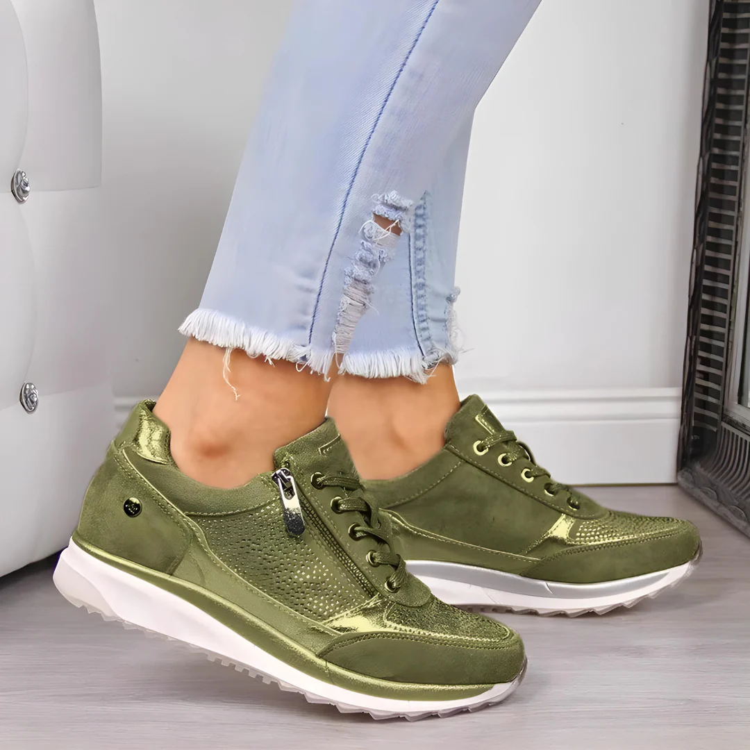 Women's Zip Sneakers - Vonnera
