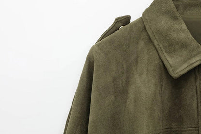 Premium Women's Suede Jacket: Stylish, Versatile, Comfortable, Timeless Fashion Outerwear
