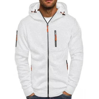 Men's Hooded Pullover Relaxed Fit Drawstring Solid Colors - Vonnera