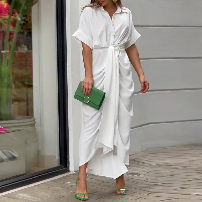 Women's Elegant Drape Summer Dress Comfortable