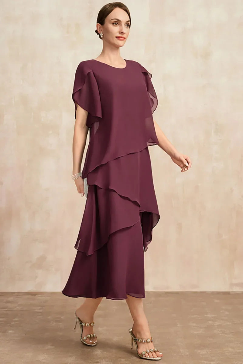 Women's Midi Tiered Skirt Dress