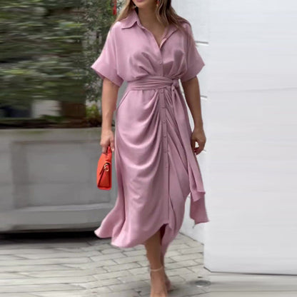 Women's Elegant Drape Summer Dress Comfortable