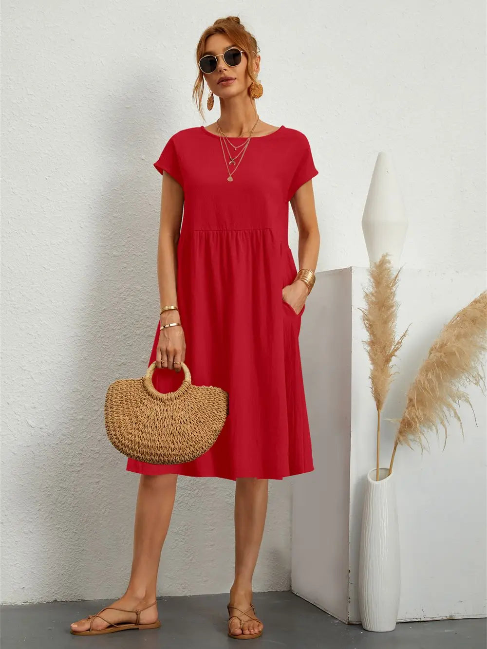 Women's Pocket Casual Dress