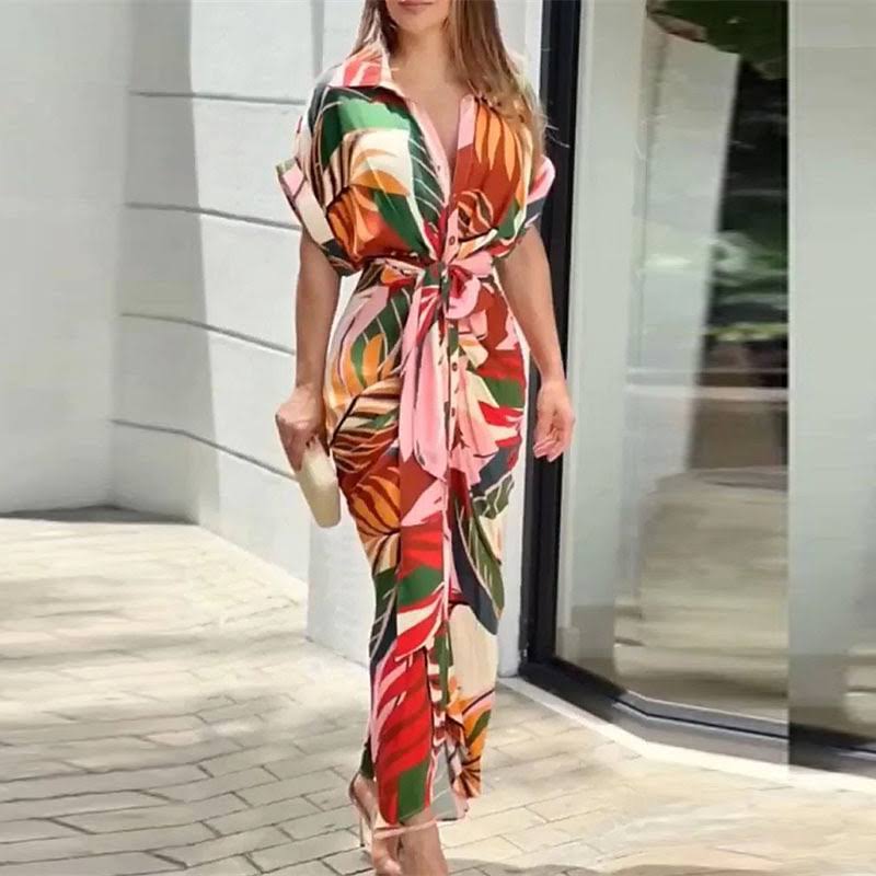 Women's Elegant Drape Summer Dress Comfortable