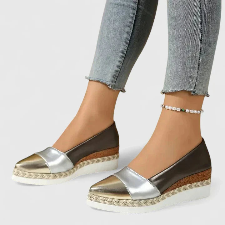Women's Wedge Sandals Structured Slip-On