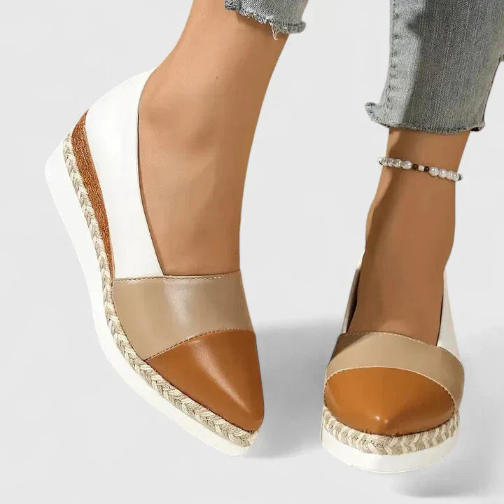 Women's Wedge Sandals Structured Slip-On