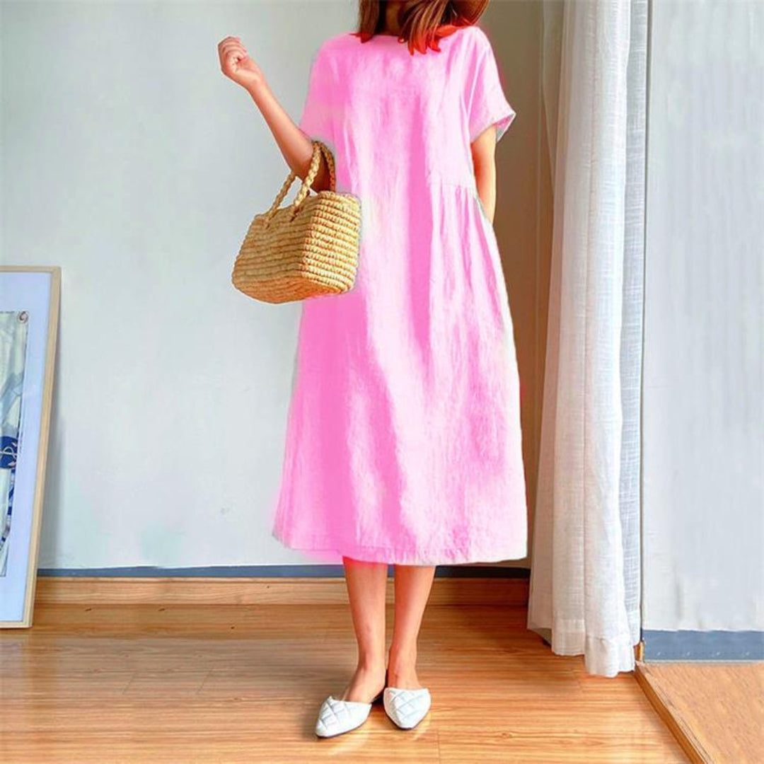 Women's Elegant Short Sleeve Summer Dress