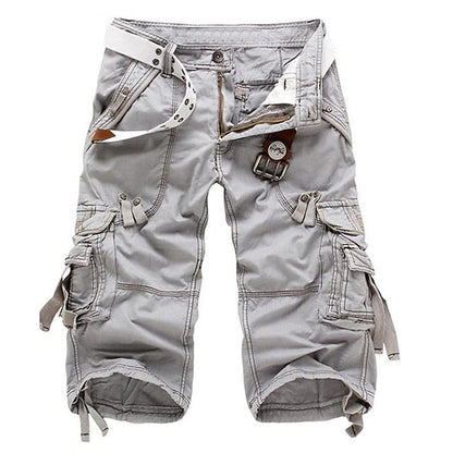 Women's Capri Pants Cotton Summer Beige