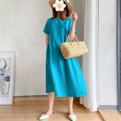 Women's Elegant Short Sleeve Summer Dress