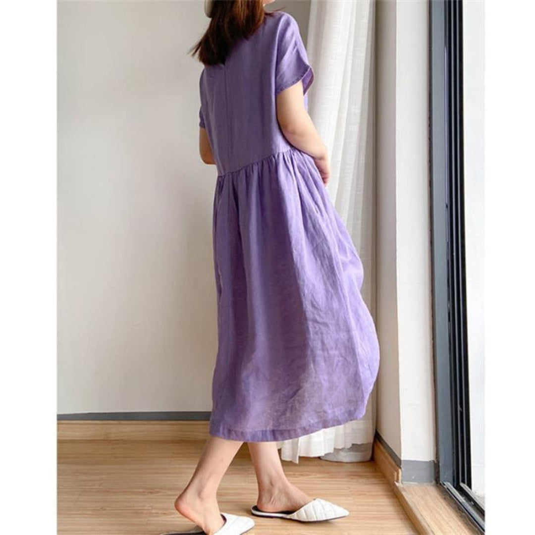 Women's Elegant Short Sleeve Summer Dress