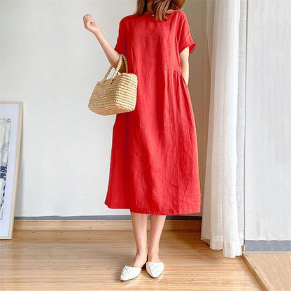Women's Elegant Short Sleeve Summer Dress