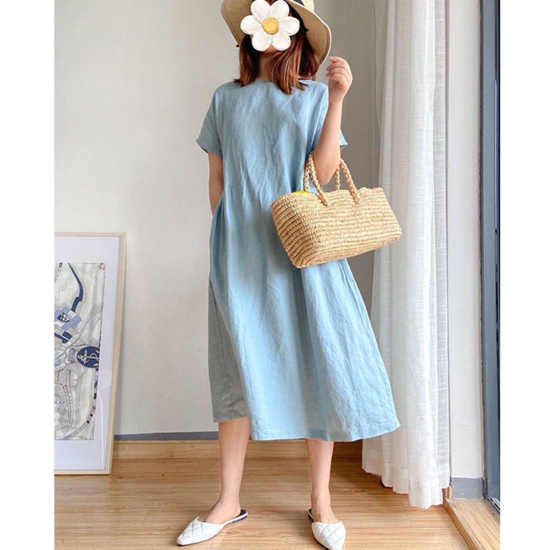 Women's Elegant Short Sleeve Summer Dress