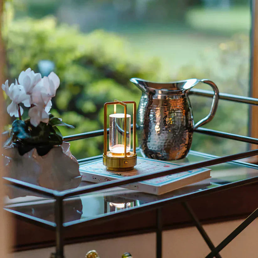 Nordic Crystal Lantern Glass Table Light