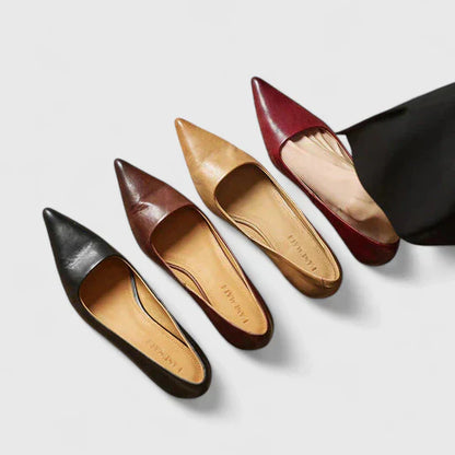 Vera Women's Kitten Heel Slingback Pumps Burgundy