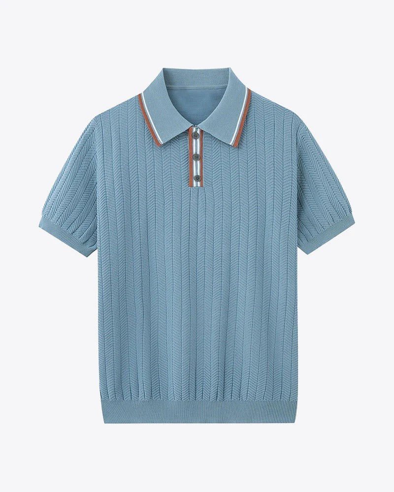 Men's Cotton Silk Polo Shirt