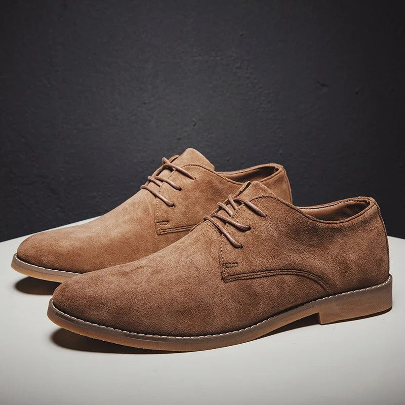 Men's Suede Formal Shoes Classic Brown