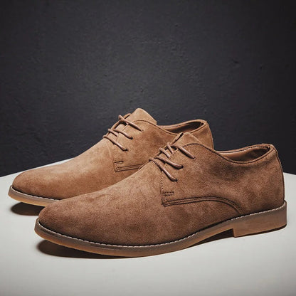 Men's Suede Formal Shoes Classic Brown