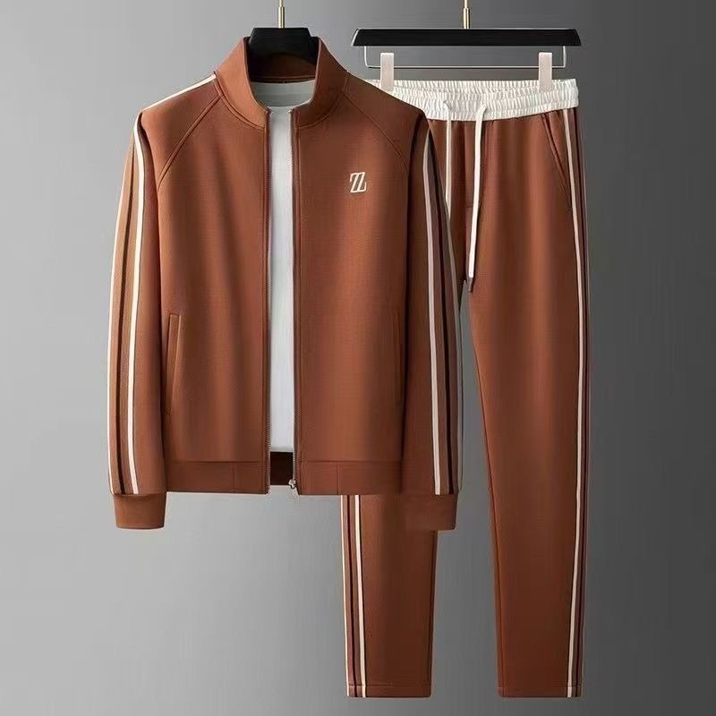 Men's 2-Piece Tracksuit Zip Jacket Drawstring Pants
