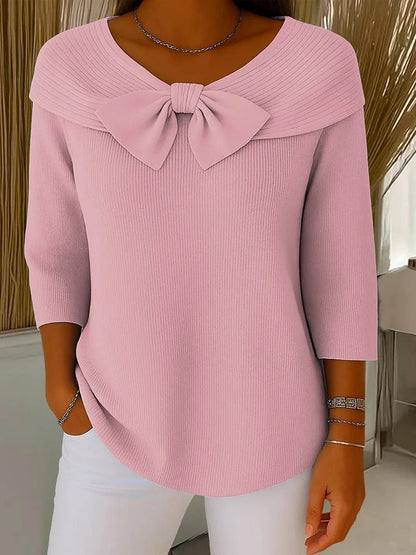Women's 3/4 Sleeve Knit Sweater