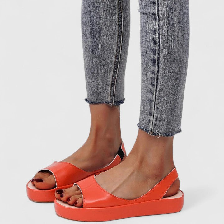 Women's Platform Wedge Sandals Open Toe Slingback
