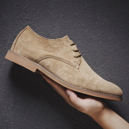 Men's Suede Formal Shoes Classic Brown