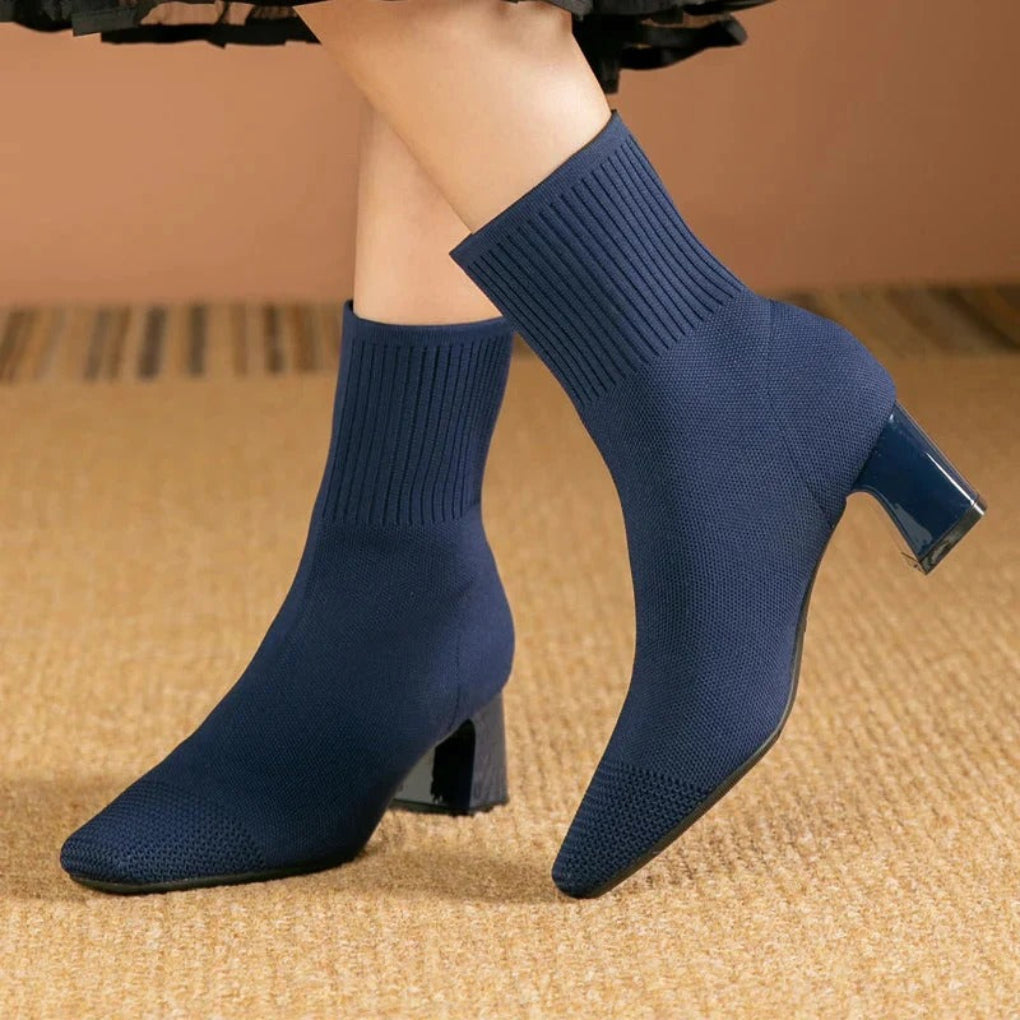 Women's Knitted Sock Boots Comfort Edge Design