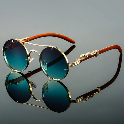 Vintage Double Bridge Sunglasses Retro Style Polarized