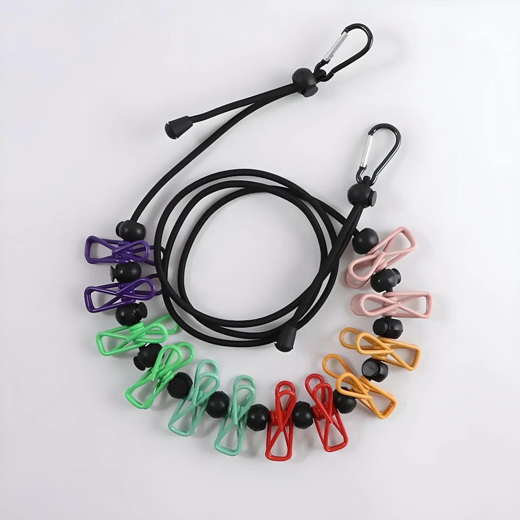 Portable Retractable Clothesline Windproof Travel - Vonnera