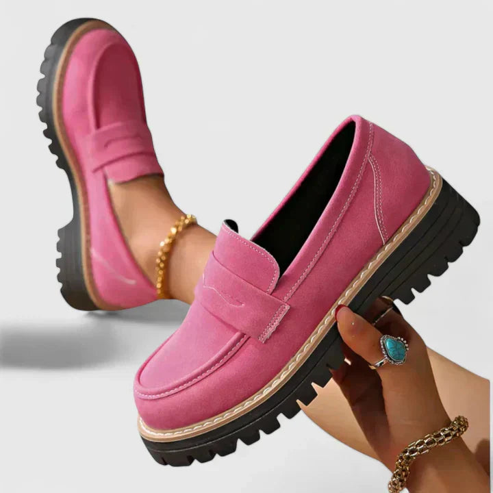 Women's Closed Toe Loafers Platform Shoes