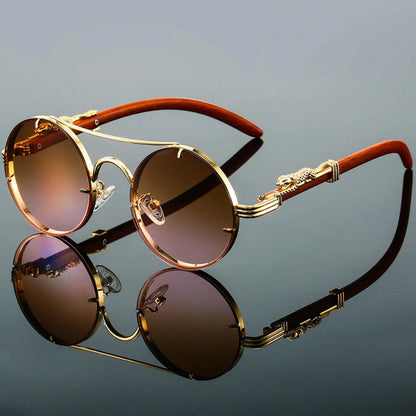 Vintage Double Bridge Sunglasses Retro Style Polarized