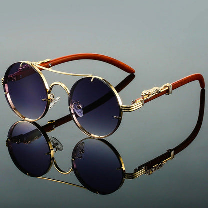 Vintage Double Bridge Sunglasses Retro Style Polarized