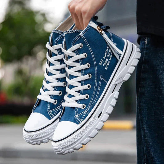 Men's Chunky Canvas High Sneakers - Vonnera