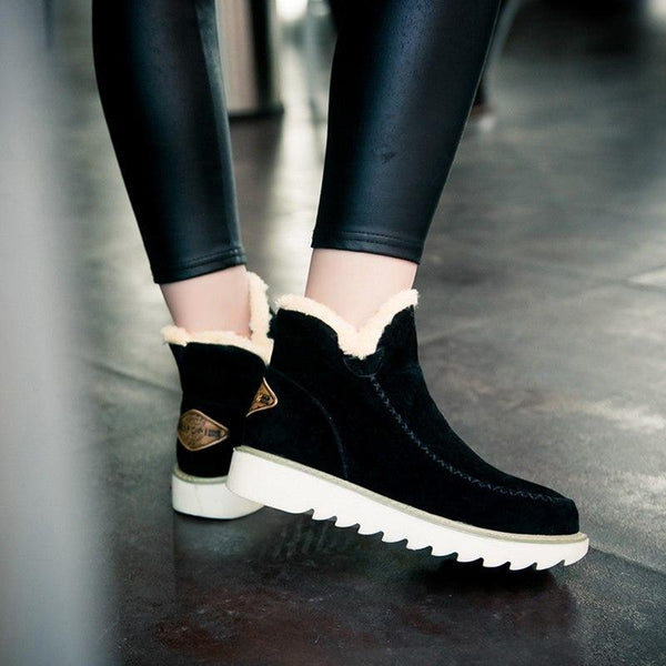 Women's Slip On Ankle Boots Lug Sole