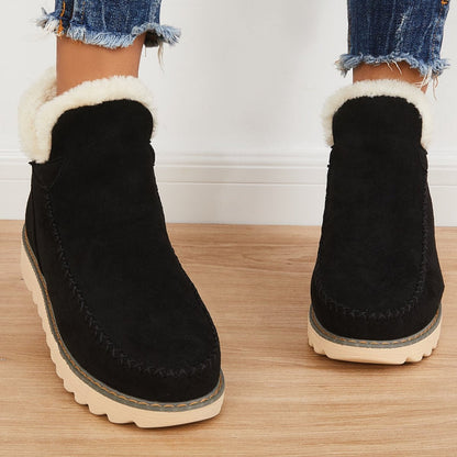 Women's Slip On Ankle Boots Lug Sole