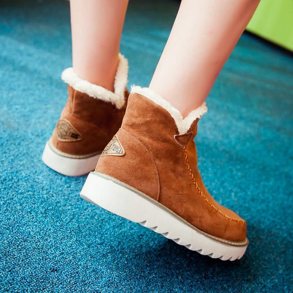 Women's Slip On Ankle Boots Lug Sole