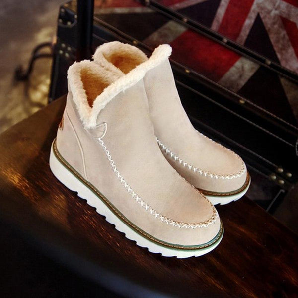 Women's Slip On Ankle Boots Lug Sole