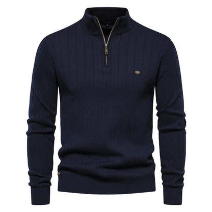 Men's Slim Fit Half-Zip Sweater - Vonnera