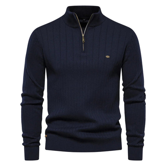 Men's Slim Fit Half-Zip Sweater - Vonnera