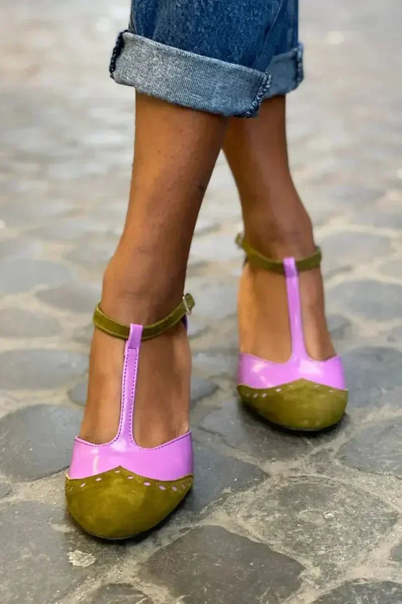 Women's Orthopedic T-Strap Heels