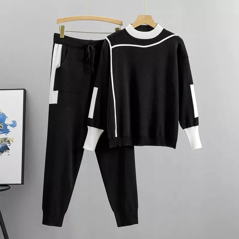 Women's Knit Tracksuit Long Sleeve and Pants