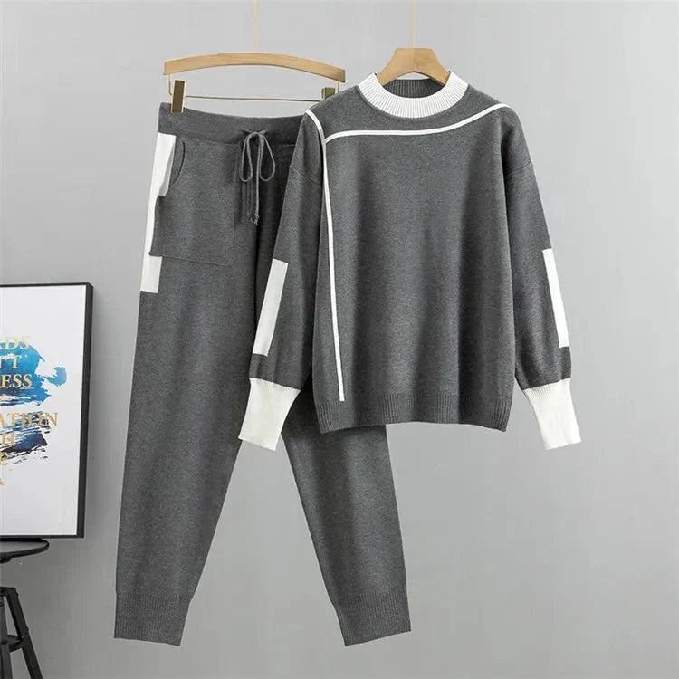 Women's Knit Tracksuit Long Sleeve and Pants