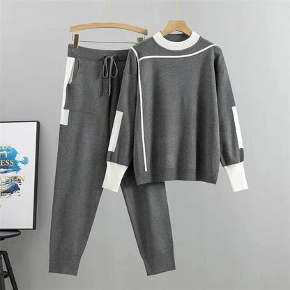 Women's Knit Tracksuit Long Sleeve and Pants