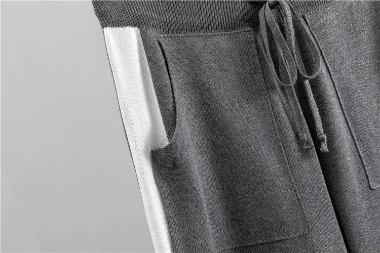 Women's Long Sleeve Tracksuit Adjustable Waist Pants