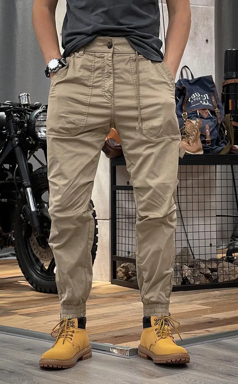 Men's Cargo Jogger Pants Drawstring Waist - Vonnera