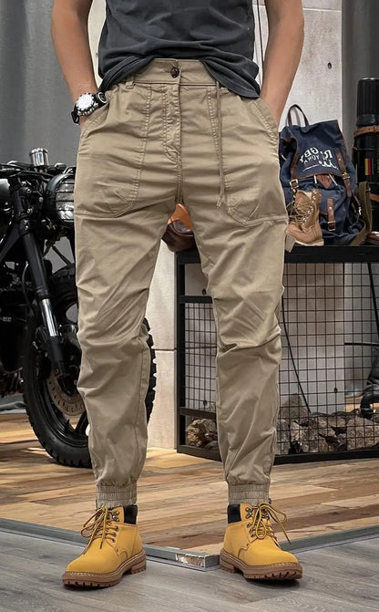 Men's Cargo Jogger Pants Drawstring Waist - Vonnera