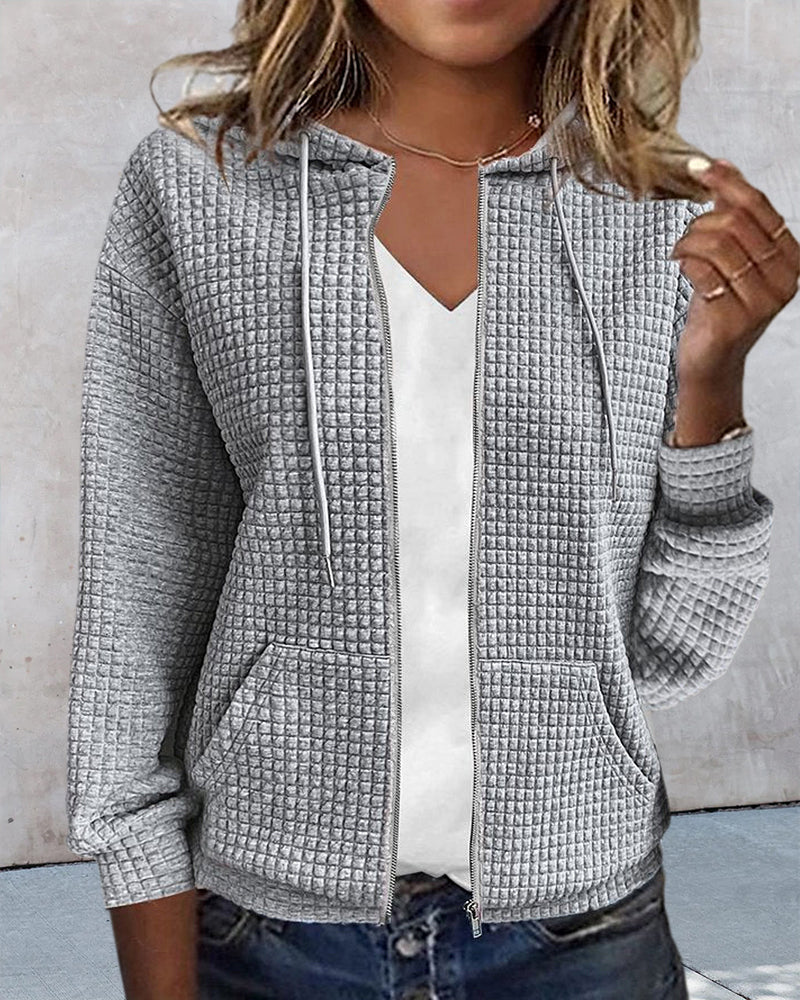 Women's Casual Zip Up Hoodie - Vonnera